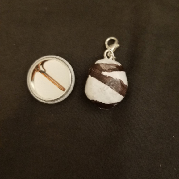 Set of 4 Hand Crafted Chocolate Truffles Neckalce/Choker Charms Comes w/ - Picture 8 of 8